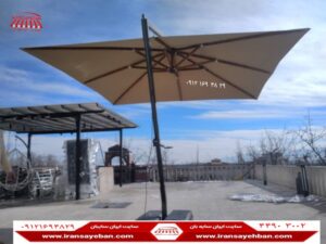 چتر پایه کنار مربعی