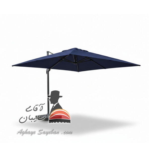 سایبان چتری پایه کنار مربعی