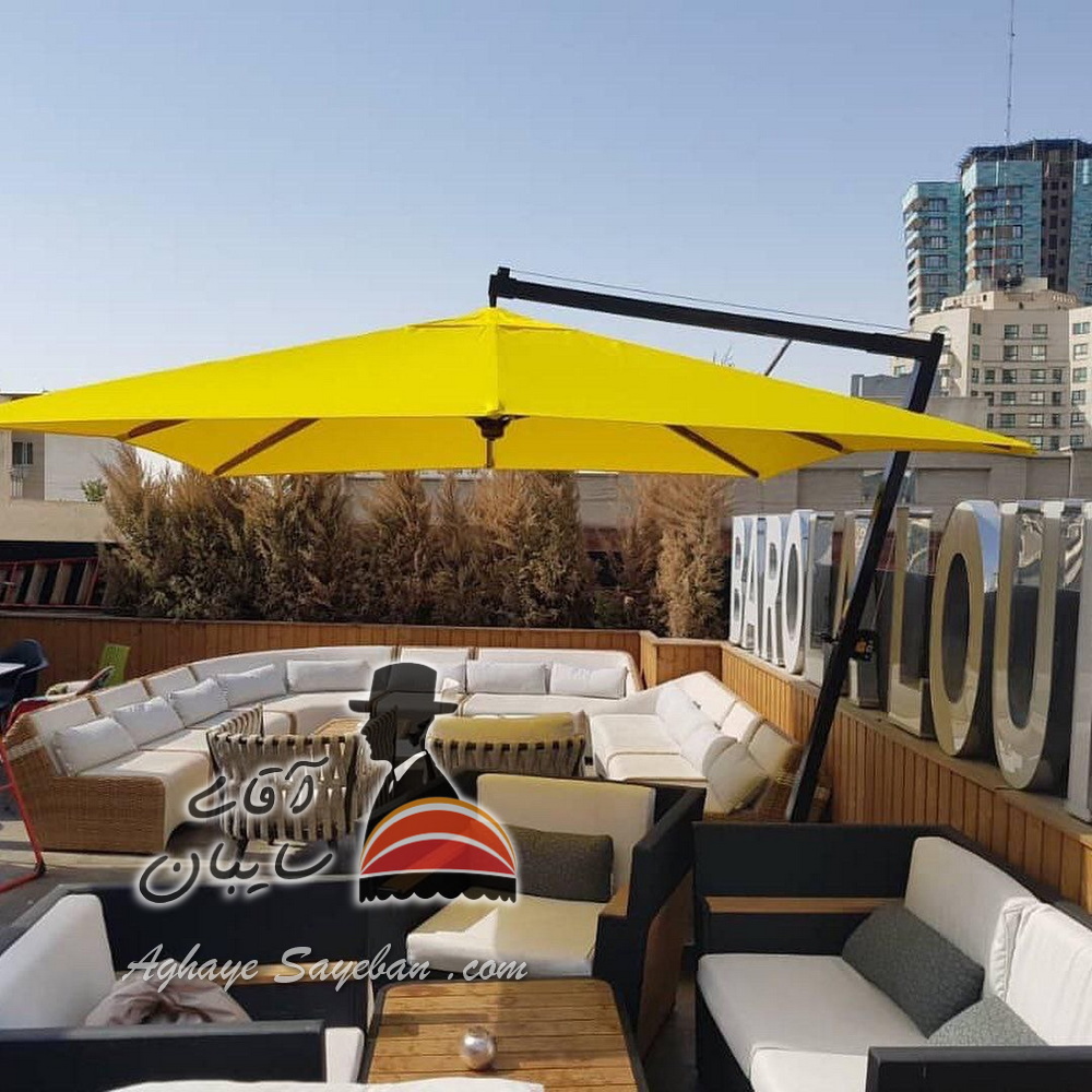 سایبان چتری پایه کنار هشت ضلعی (1)